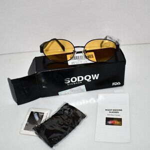 SODQW Retro Oval Sunglasses, 90s Vintage Designer Trendy Fashion Shades, NWT Bra